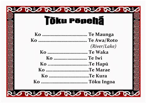 Use the images on pages 2 and 3 or 4 and 5 to draw out ideas about family and place. . What is the difference between pepeha and whakapapa